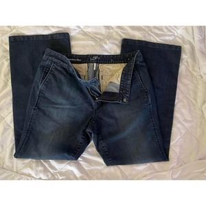 LOFT Jeans by Ann Taylor, stretch, size 12 petit, modern flare